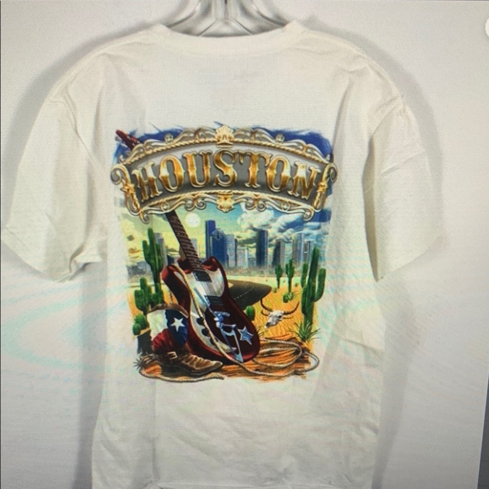 Hard Rock Cafe Houston Graphic T-Shirt - White